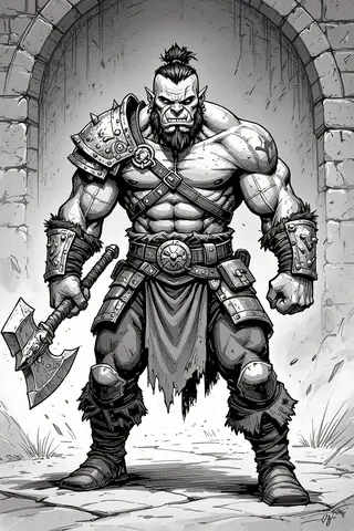 A paladin facing an undead army in a graveyard