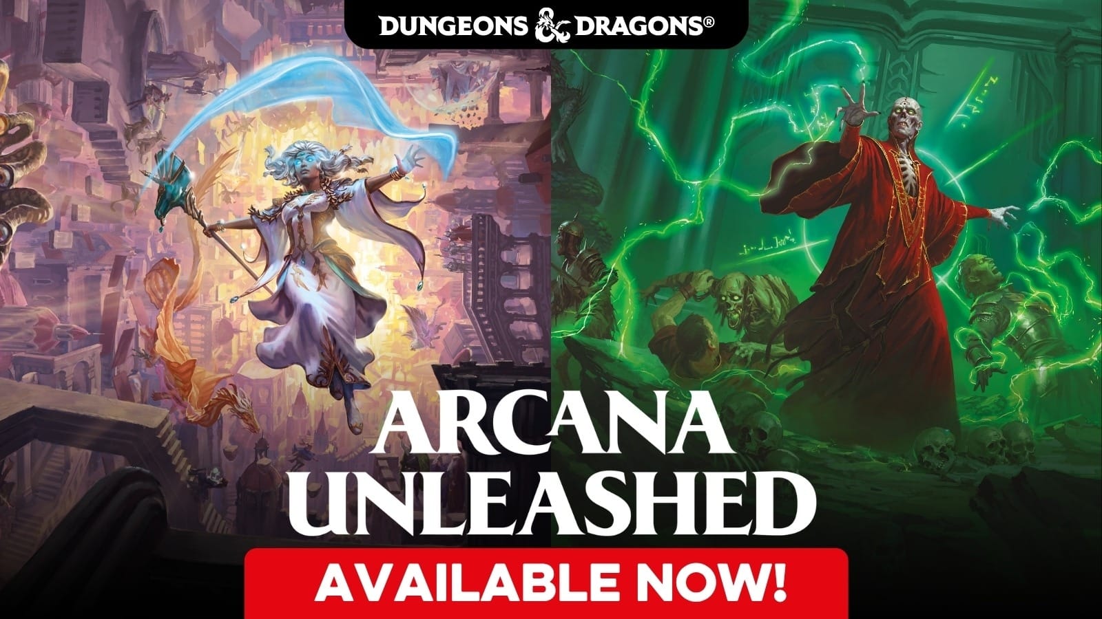 Arcana Unleashed covers shown by Roll20