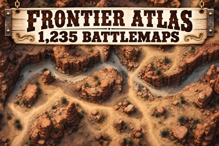 Frontier Atlas Battlemaps western — aperçu du produit réel