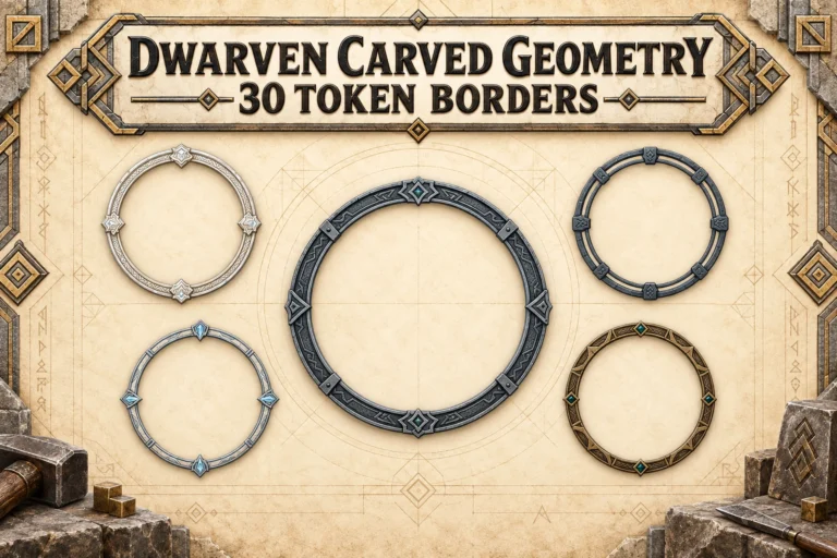 Dwarven Carved Geometry Borders preview