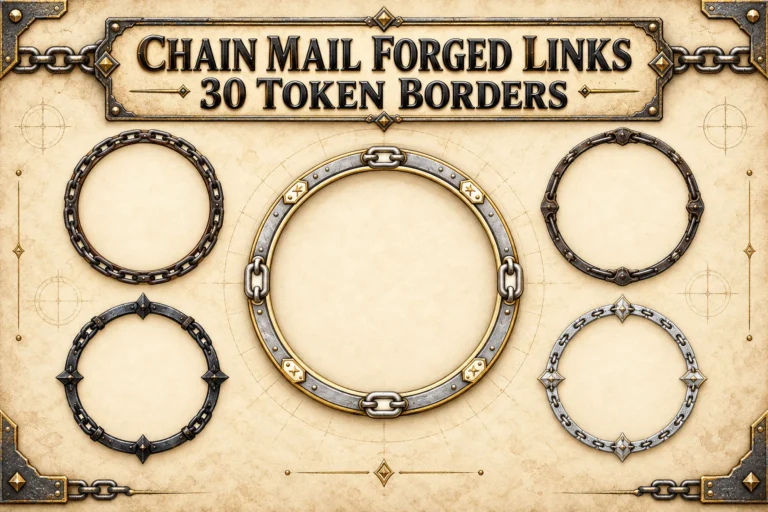 Chain Mail Forged Links Borders preview