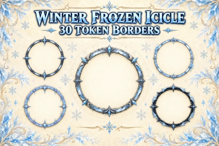 Winter Frozen Icicle Borders preview
