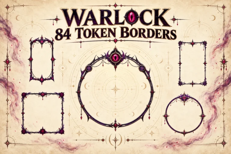 84 Warlock Class Token Borders marketplace thumbnail