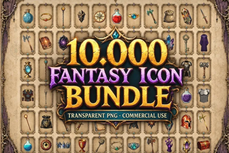 Fantasy RPG Icons Pack preview