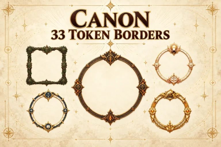 33 Canon Token Borders marketplace thumbnail
