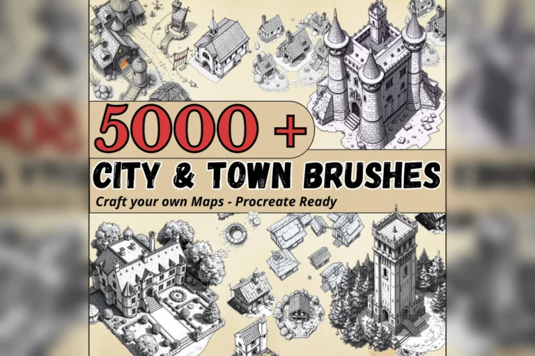 City & Town Map Brushes preview