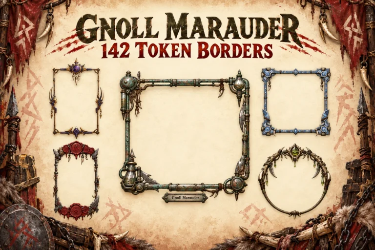 142 Gnoll Marauder Token Borders marketplace thumbnail
