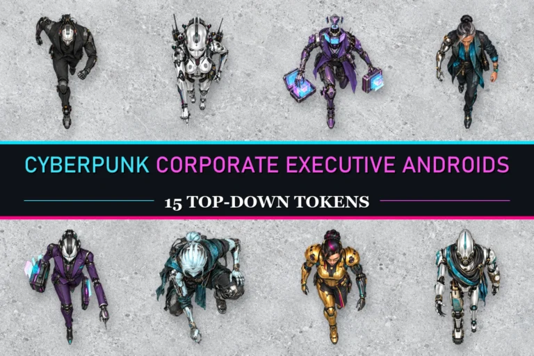 Cyberpunk Corporate Executive Androids preview