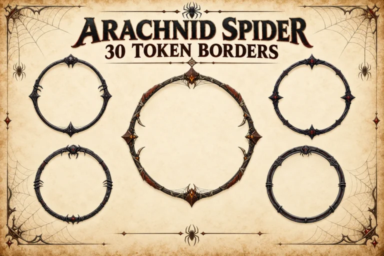 30 Arachnid Spider Token Borders marketplace thumbnail