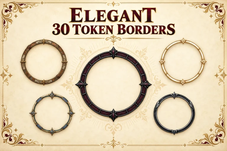 30 Elegant Token Borders marketplace thumbnail