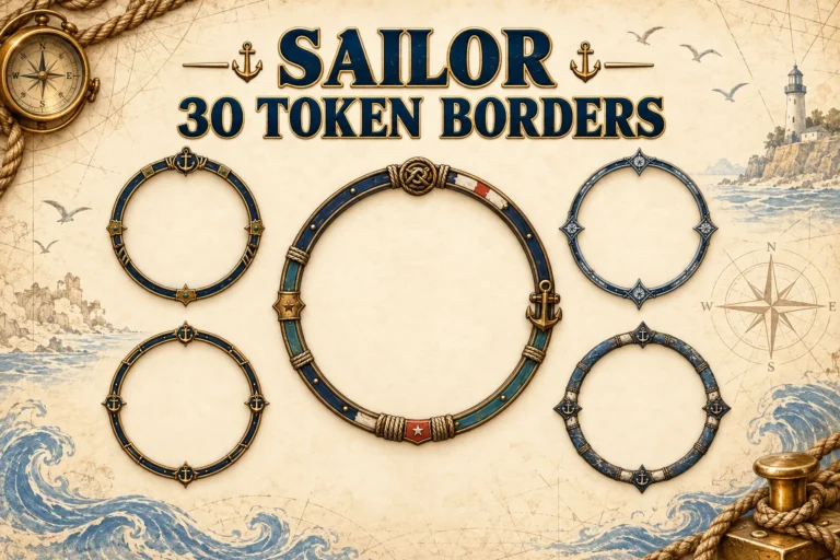 30 Sailor Token Borders marketplace thumbnail