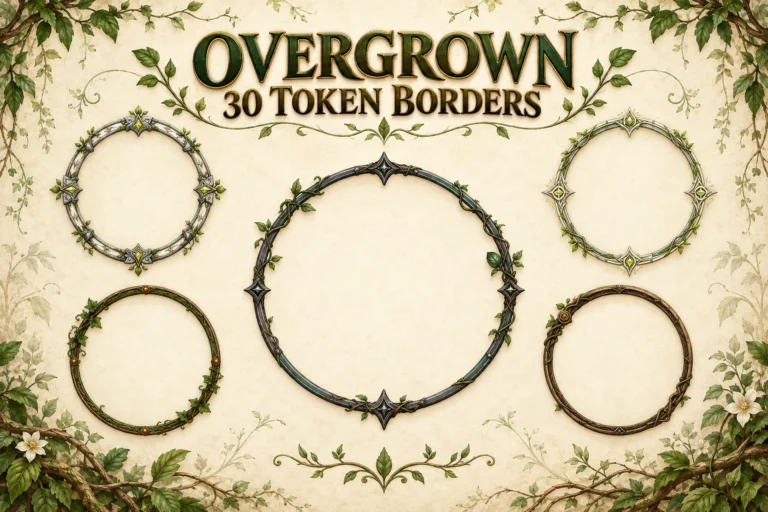 30 Overgrown Token Borders marketplace thumbnail