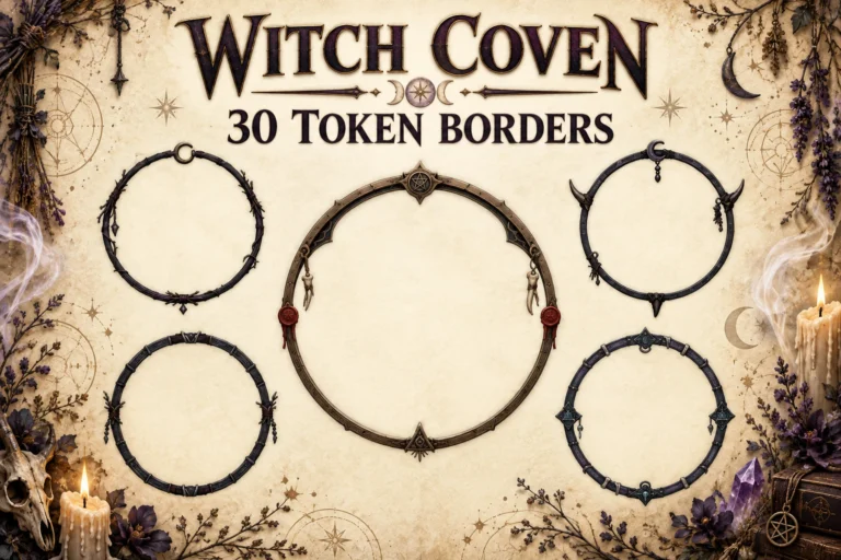 30 Witch Coven Token Borders marketplace thumbnail
