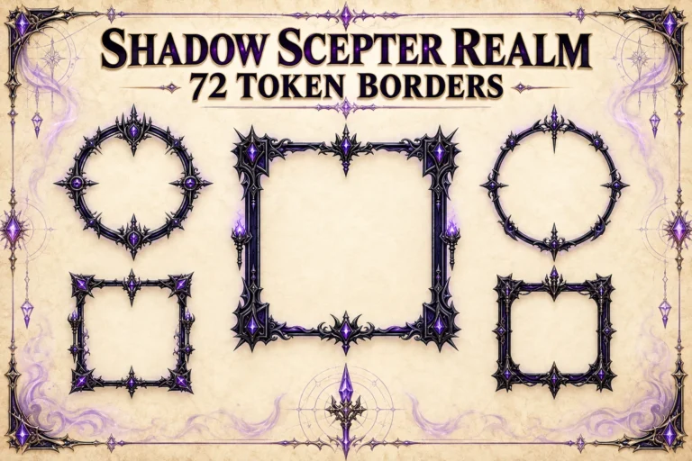 72 Shadow Scepter Realm Token Borders marketplace thumbnail