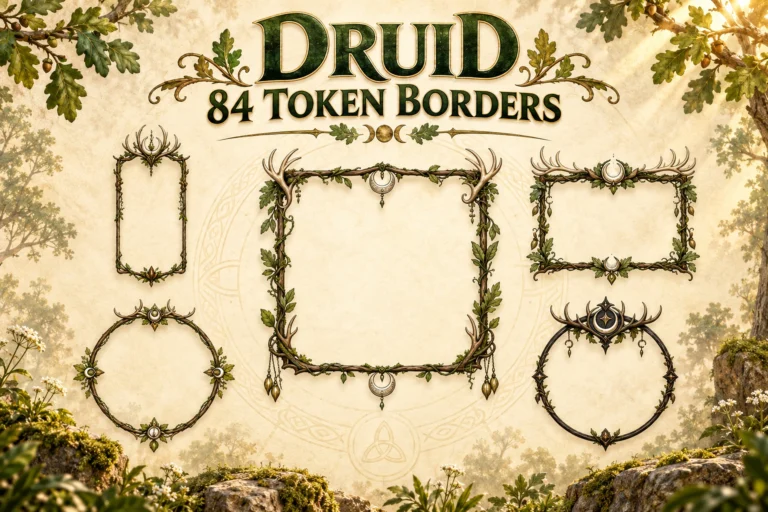 84 Druid Class Token Borders marketplace thumbnail