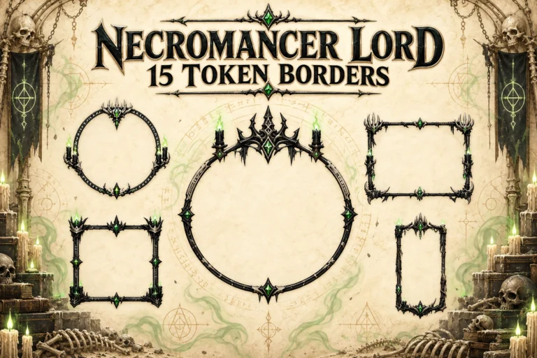 15 Necromancer Lord Token Borders marketplace thumbnail
