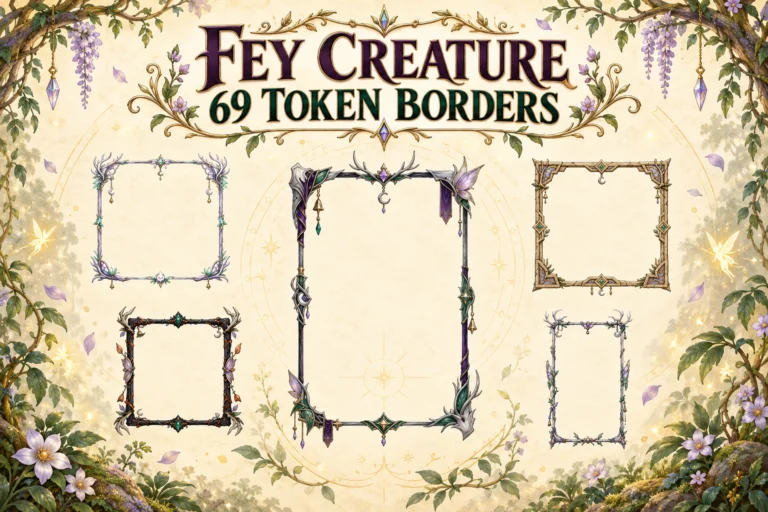 Fey Creature Borders preview