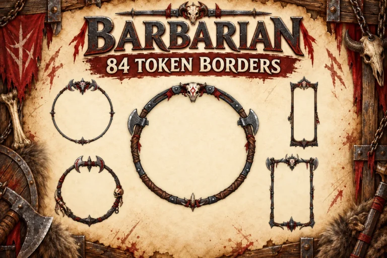 84 Barbarian Class Token Borders marketplace thumbnail