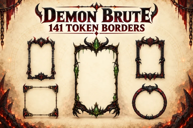 141 Demon Brute Token Borders marketplace thumbnail