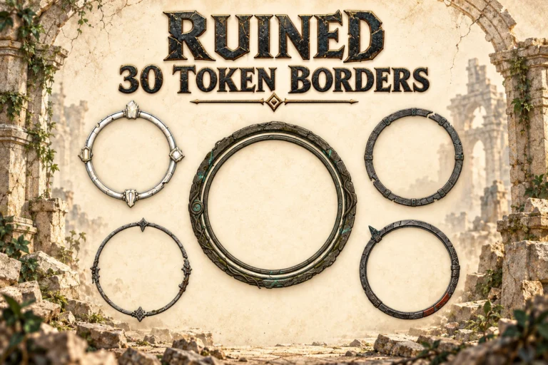 30 Ruined Token Borders marketplace thumbnail