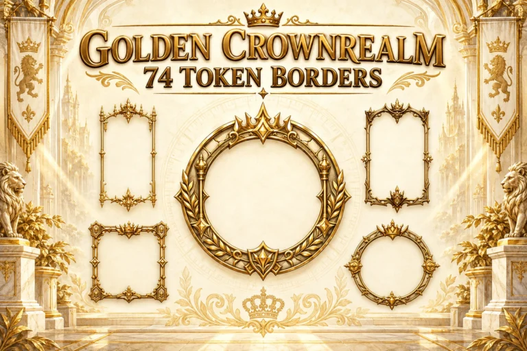 Aperçu des cadres Golden Crownrealm