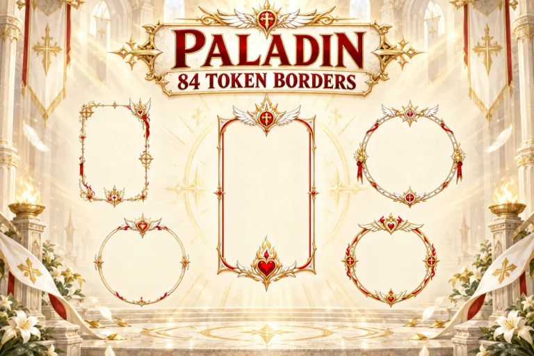 84 Paladin Subclass Token Borders marketplace thumbnail