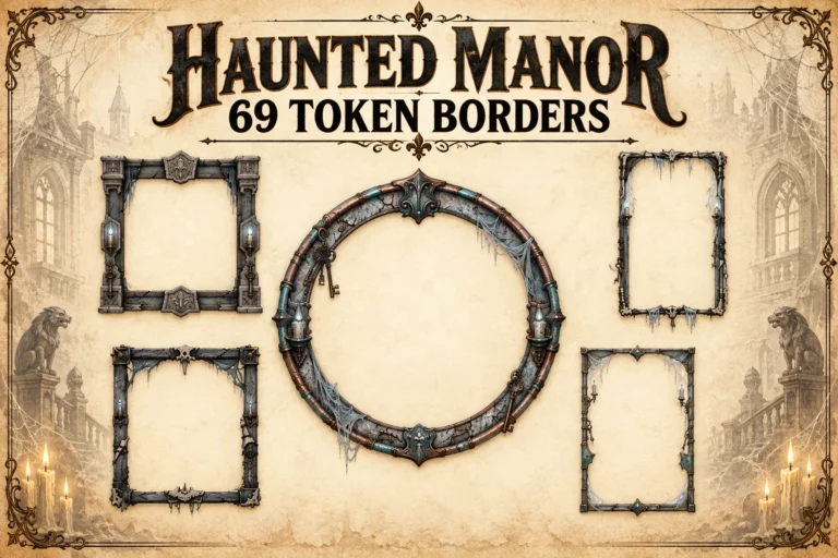 69 Haunted Manor Token Borders marketplace thumbnail
